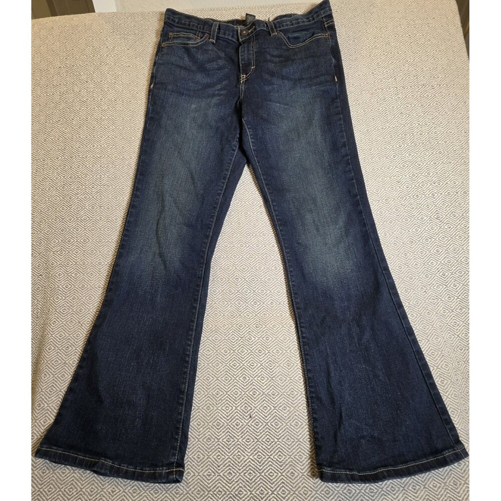 Vintage Calvin Klein Jeans Dark Wash Flare Leg Jeans 90s Retro Denim Size 10